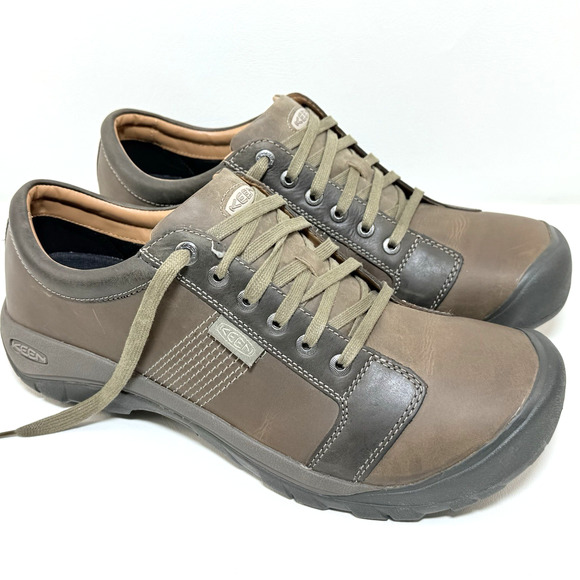 Keen Other - NICE Size 16 KEEN Austin Mens Shoes Brown Leather Outdoor Hiking Trail